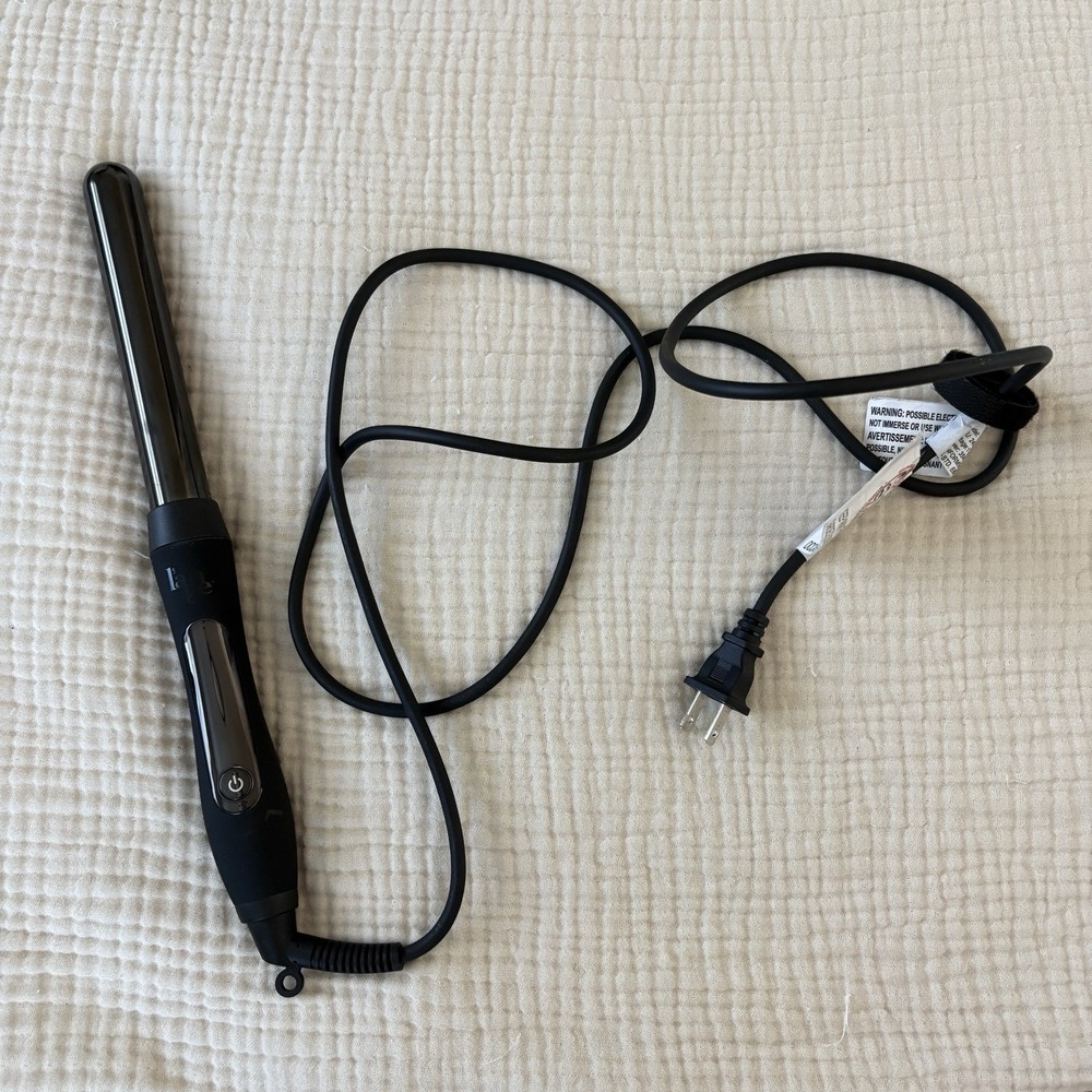 Lange Le Curl Titanium Curling Wand Model HT0266 Black Barrel 32mm EUC